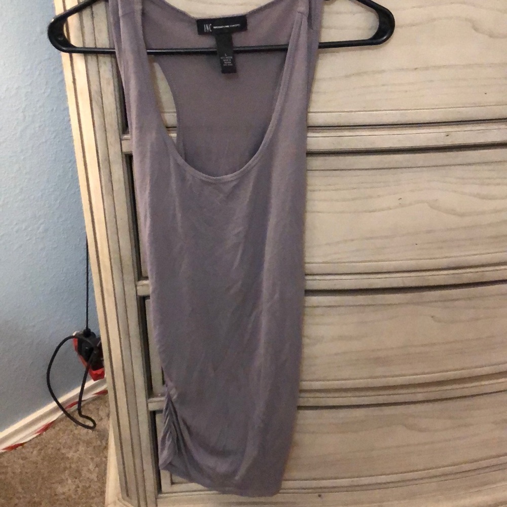 Gray/purple tunic